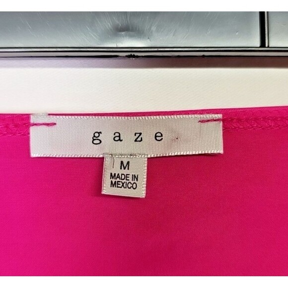 NWT Gaze DTLA Womens Pink Bodycon Stretchy Midi Party Dress Sz M Cocktail - Picture 4 of 5